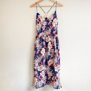 J. Crew Carrie Midi Summer Dress in Retro Floral